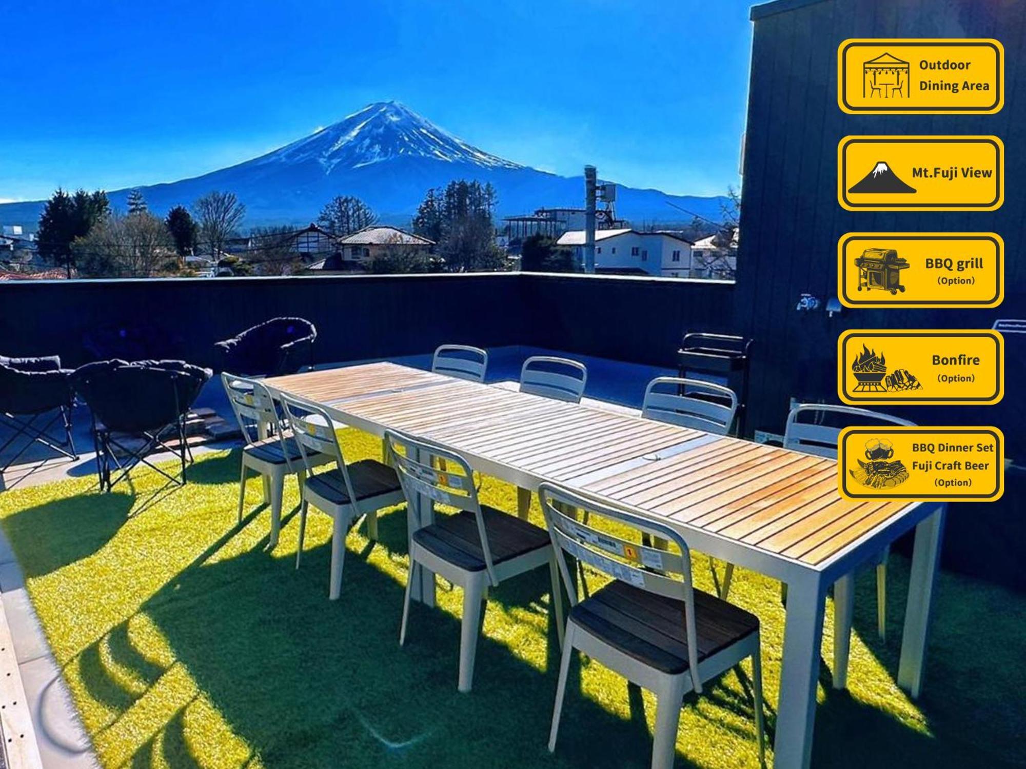 ヴィラ山間堂premier Garden Villa Bbq Bonfire Fuji View Annovillas Sankando Fujikawaguchiko Esterno foto